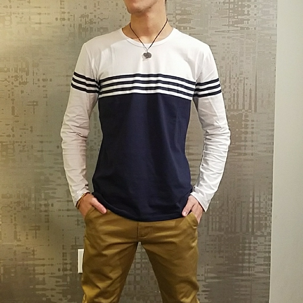 NEW! Blue Striped Long Sleeve